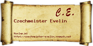 Czechmeister Evelin névjegykártya