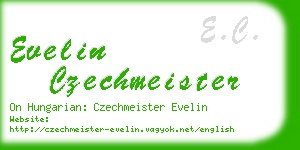 evelin czechmeister business card